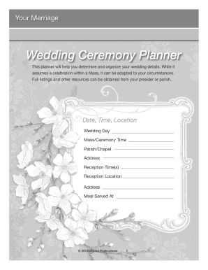 Wedding Ceremony Planner