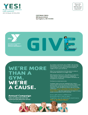 YMCA of Greater Dayton Donation Form