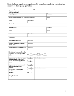 Guardianship Report and Compensation Request