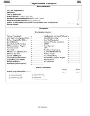 Oregon Tax Forms