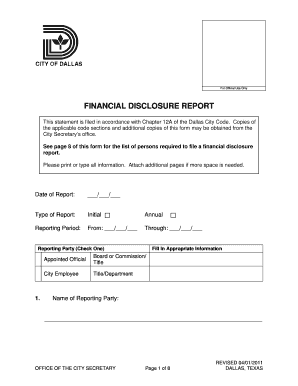 Financial Disclosure Report