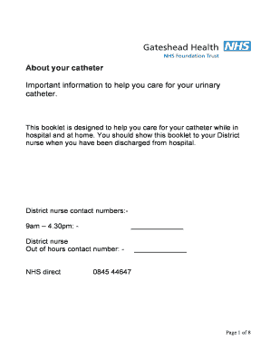 Urinary Catheter Care Guide