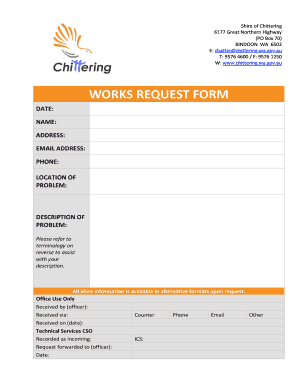 Works Request Form