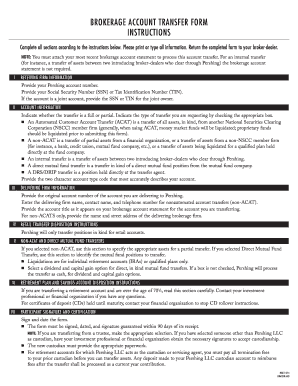 Brokerage Account Transfer Form
