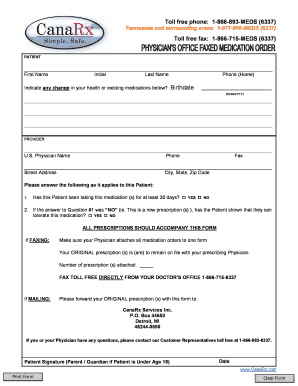 Patient Medication Form