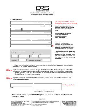 Delight Rental Services Client Agreement