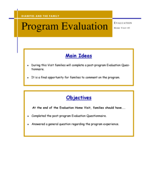 Program evaluation questions - Program Evaluation - azprcarizonaedu - azprc arizona