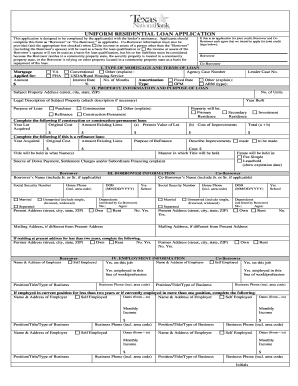 Uniform Residential Loan Application