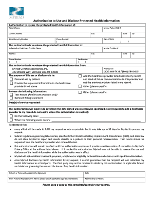 Authorization to Release Protected Health Information