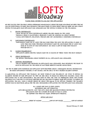 Broadway Management Group Rental Application