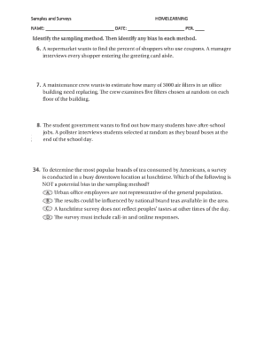 Home Learning Sample Form