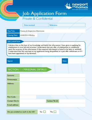 Job Application Form