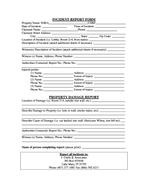 Incident Report Form