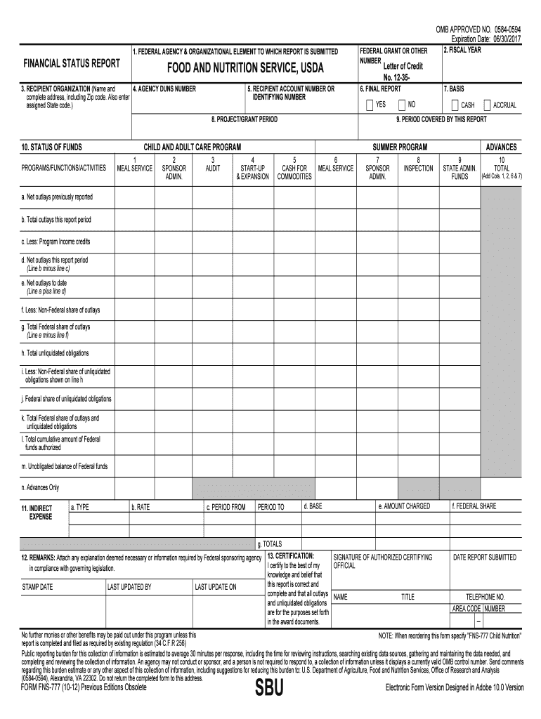 Fillable Online fns usda 1 FEDERAL AGENCY ORGANIZATIONAL ELEMENT TO ...