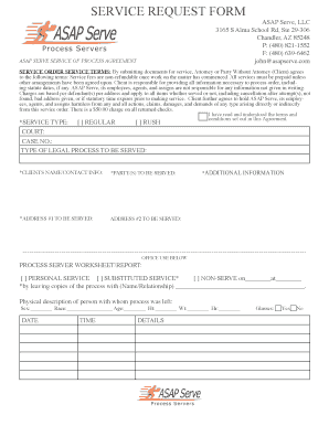 Service Request Form
