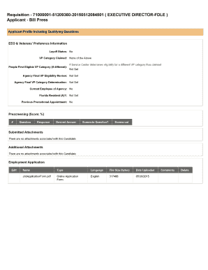 Florida Executive Director Application