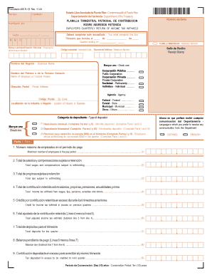 Puerto Rico Employer's Quarterly Return of Income Tax Withheld