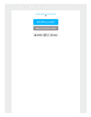 Parental Medical Consent Form
