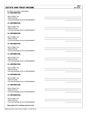2014 US Federal Tax Forms