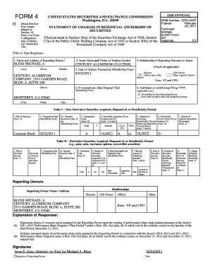 SEC Form 4 Statement of Changes in Beneficial Ownership