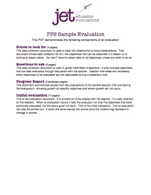 Teacher Evaluation Form