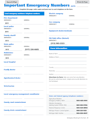 Emergency Contact Information Form