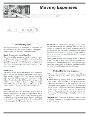 IRS Moving Expenses Deduction Guide