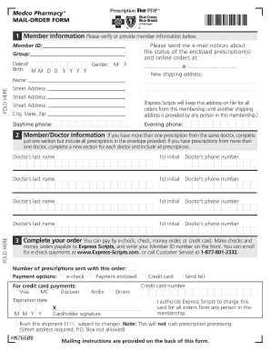 Medco Pharmacy Mail-Order Form