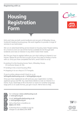 Housing Registration Form