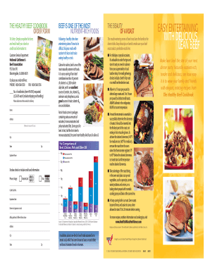 The Healthy Beef Cookbook Order Form