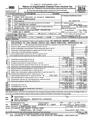 IRS Form 990 2014