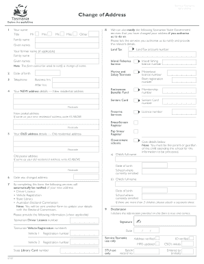 Change of Address Form