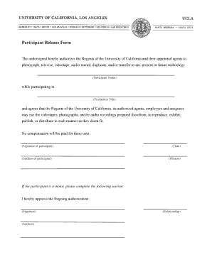 Participant Release Form