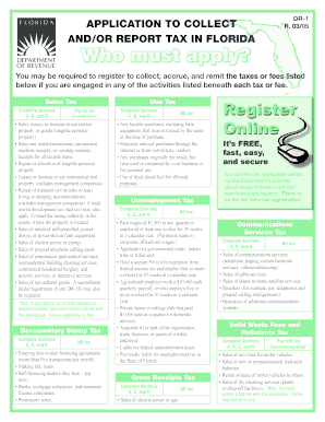 Florida Tax Registration Application
