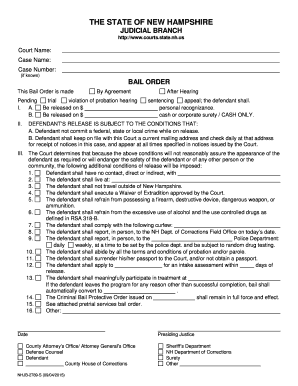 New Hampshire Bail Order