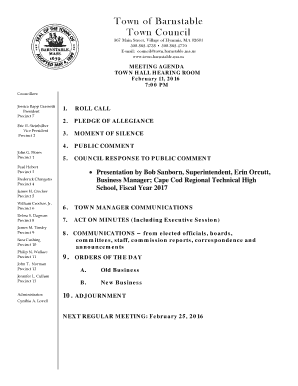 Form 2176cpre answer key - Flores Precinct 1 ROLL CALL 2 - townofbarnstable