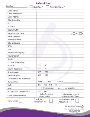 NutriRite Referral Form