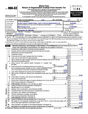 Form 990-EZ 2011
