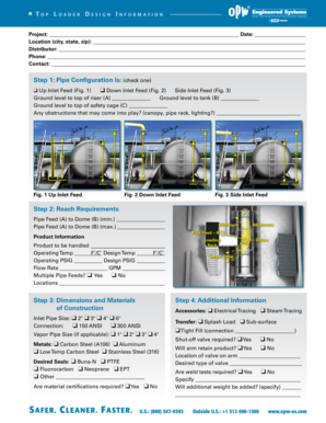 Top Loader Design Information