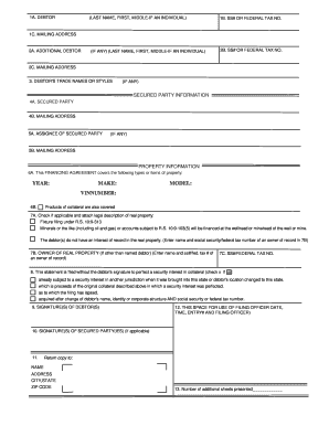 Louisiana UCC-1 Financing Statement