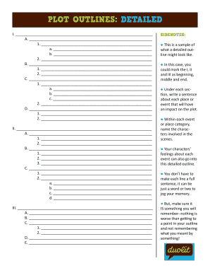 Plot Outline Template
