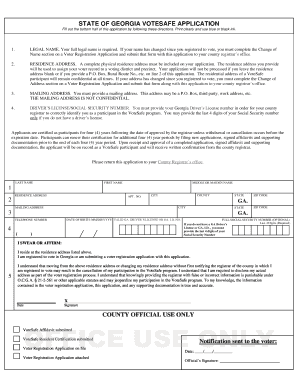 Georgia VoteSafe Application