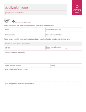 Employment Application Form