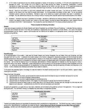Student Network and Internet Acceptable Use Agreement