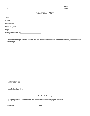 Book Review Form