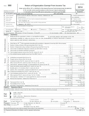 Form 990 Return of Organization Exempt From Income Tax