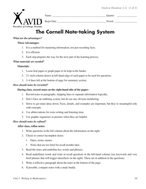 2 inch grid paper pdf - The Cornell Note-taking System - WordPress at LPS - wp lps