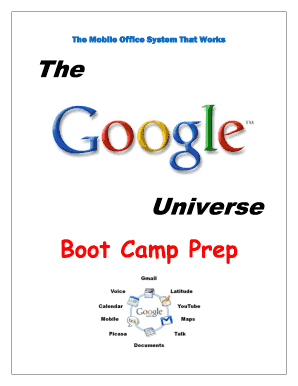 Boot Camp Google Account Setup Guide