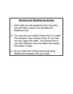 Reading Log Entry Form