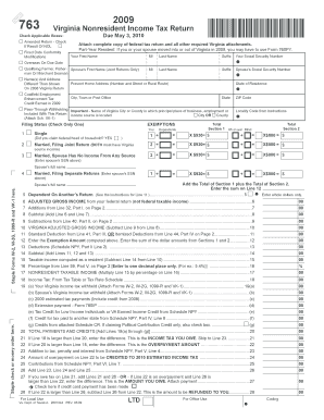 Virginia Nonresident Income Tax Return